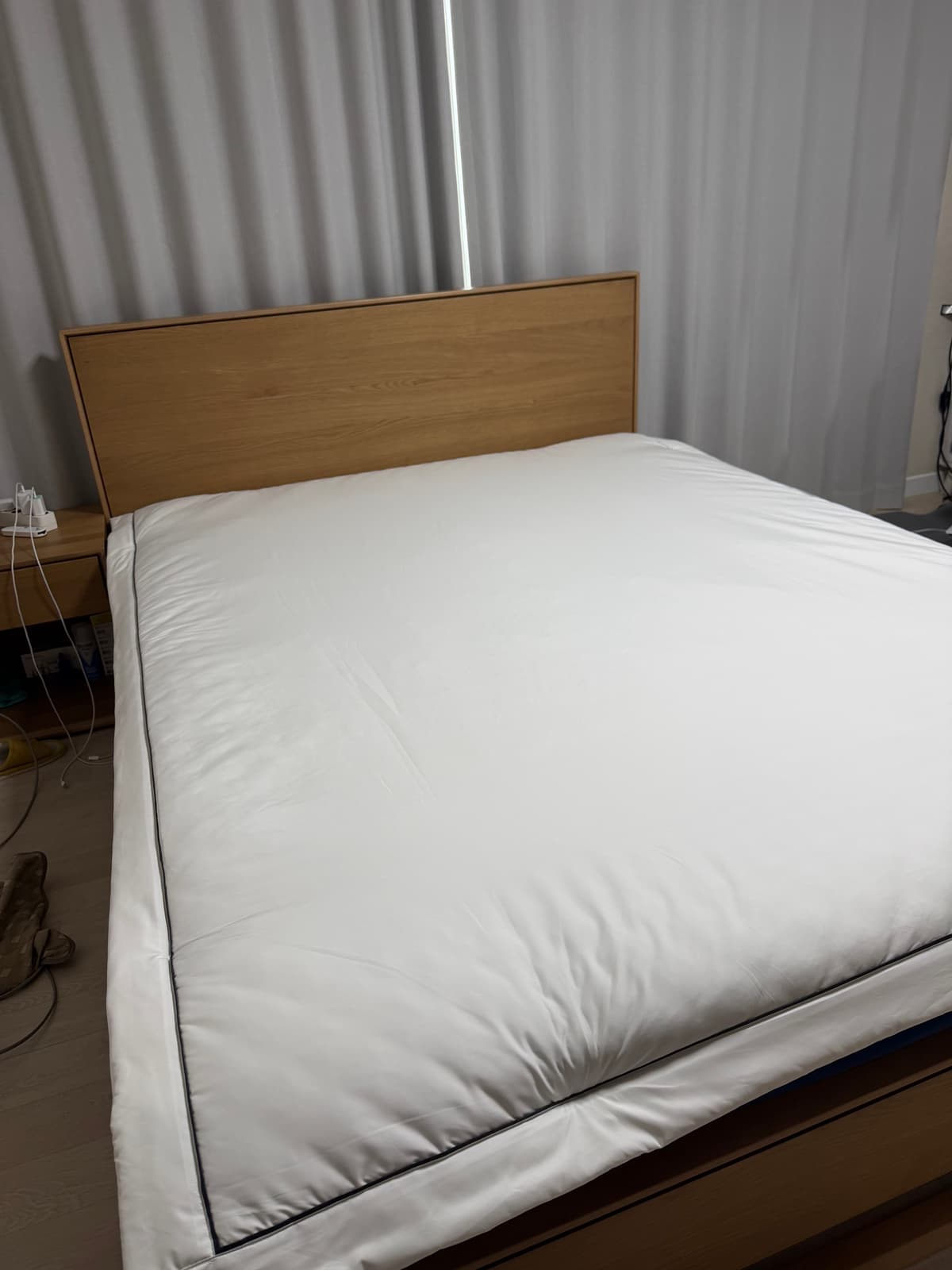 알레르망 헤네시A 이불패드 화이트