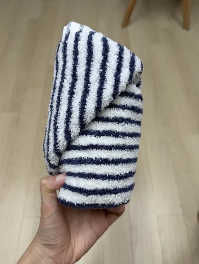 호텔식 수건 접기 완성